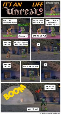 Click to view full size image
 ============== 
Its an Unreal lIfe 003
UT Comic
